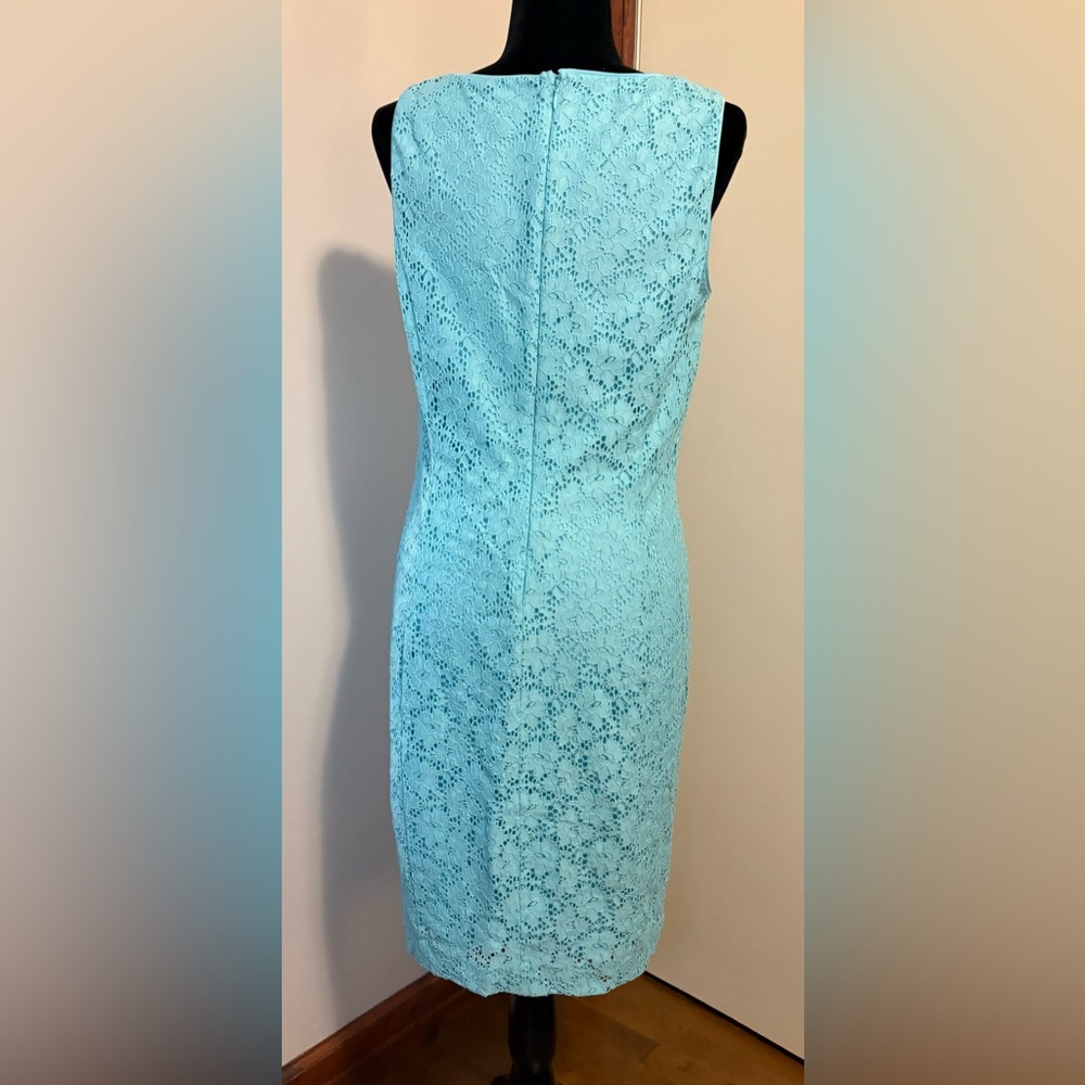 Lauren Ralph Lauren Turquoise colour Lace Dress - Picture 3 of 8